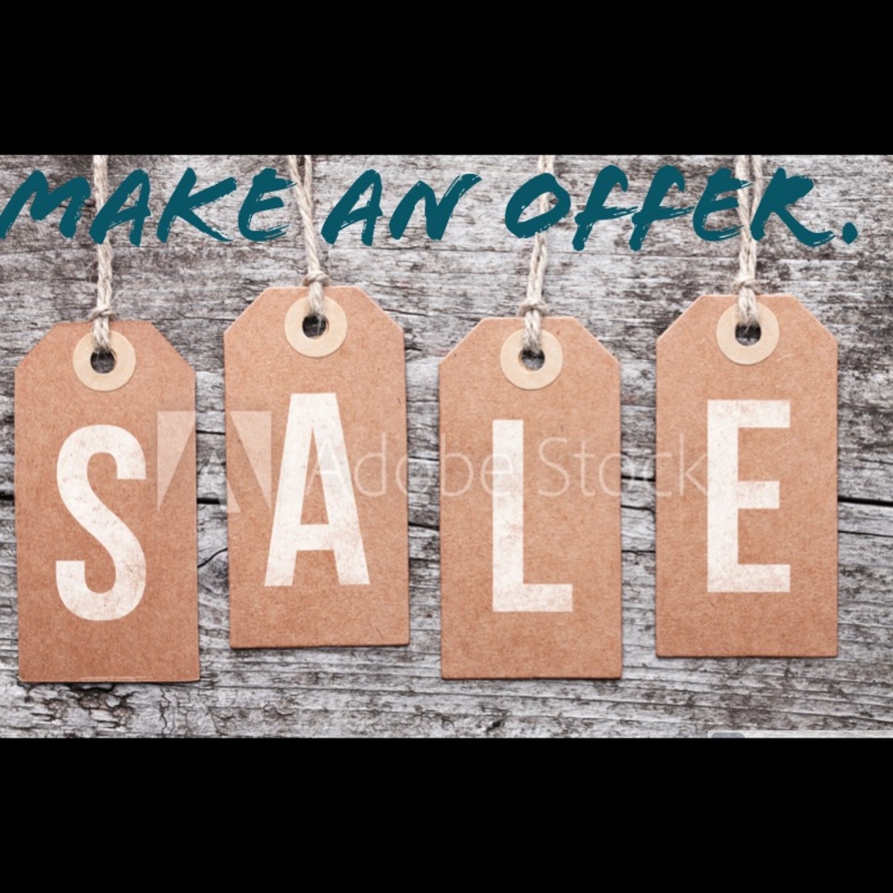 Everything on sale. Make an offer.